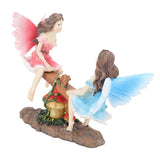 Fairy Statue Ornament Seesaw Figure Resin Realistic Figurine Decoration for Garden Home Living Room Office In Australia - Darrahopens