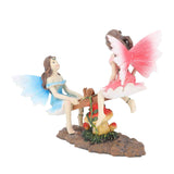 Fairy Statue Ornament Seesaw Figure Resin Realistic Figurine Decoration for Garden Home Living Room Office In Australia - Darrahopens