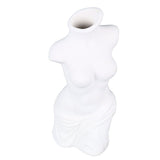 Female Body Vase White Ceramic Creative Feminine Curve Vases for Home Living Room Guesthouse Decoration