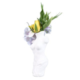 Female Body Vase White Ceramic Creative Feminine Curve Vases for Home Living Room Guesthouse Decoration