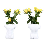 Men Body Vase Pottery Flower Vase Polished Compact Versatile Decor for Home Desk Office Living Room