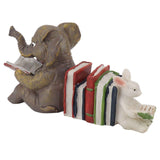 Figurine Statue Ornament Elephant Bunny Reading Resin Long Lasting Garden Sculpture Decor for Desk Outdoor Yard Office In Australia - Darrahopens