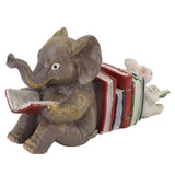 Figurine Statue Ornament Elephant Bunny Reading Resin Long Lasting Garden Sculpture Decor for Desk Outdoor Yard Office In Australia - Darrahopens
