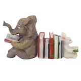 Figurine Statue Ornament Elephant Bunny Reading Resin Long Lasting Garden Sculpture Decor for Desk Outdoor Yard Office In Australia - Darrahopens