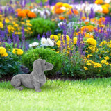 Dachshund Figurine Resin Dachshund Sculpture Outdoor Statue Ornament Dog Lover Gift For Garden Patio Lawn Courtyard Home Desktop Decoration