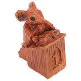 Church Mouse Statue Easy To Clean Brown Resin Church Mouse Resin Sculpture for Home In Australia - Darrahopens