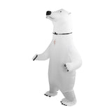 Inflatable Polar Bear Costume Reinforced Stitching Lightweight Reusable Waterproof Blow Up Animal Costumes for Halloween Cosplay