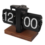 Digital Flip Down Clock Retro Automatic Turning Battery Operated Mechanical Clock for Home Room Office Decoration Black In Australia - Darrahopens