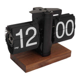 Digital Flip Down Clock Retro Automatic Turning Battery Operated Mechanical Clock for Home Room Office Decoration Black In Australia - Darrahopens