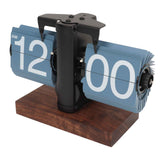 Digital Flip Down Clock Retro Automatic Turning Battery Operated Mechanical Clock for Home Room Office Decoration Blue In Australia - Darrahopens