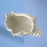 White Ceramic Conch Shell Conch Shape Ceramic Jewelry Tray Ocean Style Earrings Necklace Storage Dish Decorative Key Bowl In Australia - Darrahopens