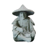 Fisherman Ornament Resin Unique Light Gray Old Man Fishing Statues for Rock Garden Ecological Fish Tank Micro Landscape In Australia - Darrahopens