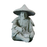 Fisherman Ornament Resin Unique Light Gray Old Man Fishing Statues for Rock Garden Ecological Fish Tank Micro Landscape In Australia - Darrahopens