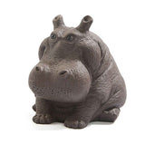 Hippo Figurine Purple Clay Ceramic Tea Pet Sculpture Hippo Statue Desktop Ornament for Tea Set Accessories Home Tea Tray Decor In Australia - Darrahopens