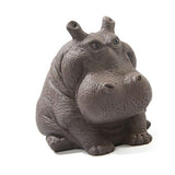 Hippo Figurine Purple Clay Ceramic Tea Pet Sculpture Hippo Statue Desktop Ornament for Tea Set Accessories Home Tea Tray Decor In Australia - Darrahopens