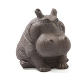 Hippo Figurine Purple Clay Ceramic Tea Pet Sculpture Hippo Statue Desktop Ornament for Tea Set Accessories Home Tea Tray Decor In Australia - Darrahopens
