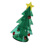 Acrylic Christmas Tree DIY Kit Mini Simple Installation Desktop Christmas Tree for Gift Decoration S 80x110mm In Australia - Darrahopens