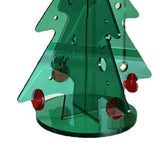Acrylic Christmas Tree DIY Kit Mini Simple Installation Desktop Christmas Tree for Gift Decoration S 80x110mm