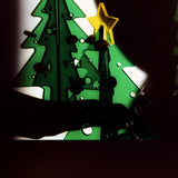 Acrylic Christmas Tree DIY Kit Mini Simple Installation Desktop Christmas Tree for Gift Decoration S 80x110mm