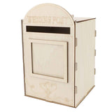 DIY Wooden Wedding Mailbox Post Box with Lock Key for Reception Wedding Anniversary Party Decoration JM01617 In Australia - Darrahopens