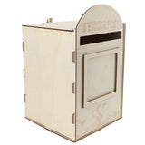 DIY Wooden Wedding Mailbox Post Box with Lock Key for Reception Wedding Anniversary Party Decoration JM01617 In Australia - Darrahopens