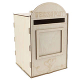 DIY Wooden Wedding Mailbox Post Box with Lock Key for Reception Wedding Anniversary Party Decoration JM01617