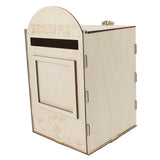 DIY Wooden Wedding Mailbox Post Box with Lock Key for Reception Wedding Anniversary Party Decoration JM01617