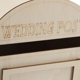 DIY Wooden Wedding Mailbox Post Box with Lock Key for Reception Wedding Anniversary Party Decoration JM01617