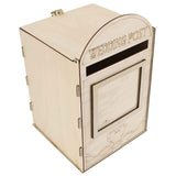 DIY Wooden Wedding Mailbox Post Box with Lock Key for Reception Wedding Anniversary Party Decoration JM01618 In Australia - Darrahopens