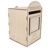 DIY Wooden Wedding Mailbox Post Box with Lock Key for Reception Wedding Anniversary Party Decoration JM01618 In Australia - Darrahopens