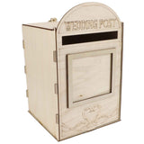 DIY Wooden Wedding Mailbox Post Box with Lock Key for Reception Wedding Anniversary Party Decoration JM01618 In Australia - Darrahopens