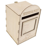 DIY Wooden Wedding Mailbox Post Box with Lock Key for Reception Wedding Anniversary Party Decoration JM01618