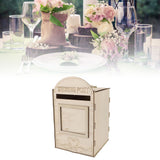 DIY Wooden Wedding Mailbox Post Box with Lock Key for Reception Wedding Anniversary Party Decoration JM01618