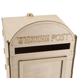 DIY Wooden Wedding Mailbox Post Box with Lock Key for Reception Wedding Anniversary Party Decoration JM01618