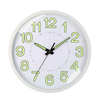 Silent Quartz Clock Plastic Wall Mounted Luminous Quiet for Living Room Bedroom 12in 30cm White Frame In Australia - Darrahopens
