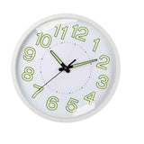 Silent Quartz Clock Plastic Wall Mounted Luminous Quiet for Living Room Bedroom 12in 30cm White Frame In Australia - Darrahopens