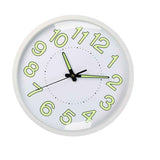 Silent Quartz Clock Plastic Wall Mounted Luminous Quiet for Living Room Bedroom 12in 30cm White Frame In Australia - Darrahopens