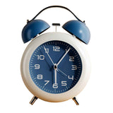 Twin Bell Alarm Clock for Kids ABS Battery Operated Cute Desktop Bedside Alarm Clock with Night Light for Bedroom Living Room Blue In Australia - Darrahopens