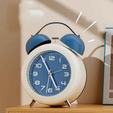 Twin Bell Alarm Clock for Kids ABS Battery Operated Cute Desktop Bedside Alarm Clock with Night Light for Bedroom Living Room Blue In Australia - Darrahopens