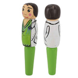 Puppet Pen Wooden Unique Ballpoint Cartoon Doctor Shape Ink Pen for Silly Gifts Stand Up Pen Decoration In Australia - Darrahopens