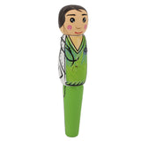 Puppet Pen Wooden Unique Ballpoint Cartoon Doctor Shape Ink Pen for Silly Gifts Stand Up Pen Decoration