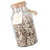 100PCS Jar of Fucks Mini Fucks to Give Wooden Letters Funny Gifts for DIY Crafts Scrapbooking Birthday Valentine's Day Anniversary Christmas