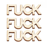 100PCS Jar of Fucks Mini Fucks to Give Wooden Letters Funny Gifts for DIY Crafts Scrapbooking Birthday Valentine's Day Anniversary Christmas