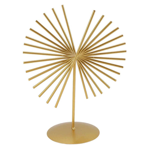 Abstract Ornament Light Luxury Metal Geometric Lines Sculpture Decoration with Base for Home Livingroom Office In Australia - Darrahopens