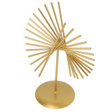 Abstract Ornament Light Luxury Metal Geometric Lines Sculpture Decoration with Base for Home Livingroom Office In Australia - Darrahopens