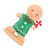 Gingerbread Kids Tabletop Figures Creativity Cute Christmas Gingerbread Table Decor for Store Bar Boy Candy In Australia - Darrahopens