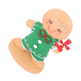 Gingerbread Kids Tabletop Figures Creativity Cute Christmas Gingerbread Table Decor for Store Bar Boy Candy