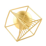 Gold Geometric Table Decor Creative 3D Iron Geometric Sculpture Compact Art Ornament Decor for Living Room Study Office In Australia - Darrahopens