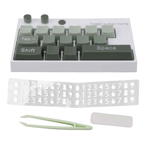 Mechanical Keyboard Ornaments Decoration Luminous Display with Number Stickers for Home Desktop Office Green In Australia - Darrahopens