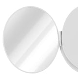LED Makeup Mirror Folding Rotatable Mirror Touch Cosmetic Mirror for Bedroom Dressing RoomWhite